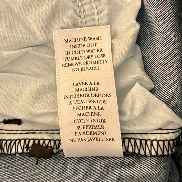 Frank & Eileen Sligo Italian Power Denim 1999 Wash Blue Cropped Jeans 29 Preppy - Picture 10 of 12